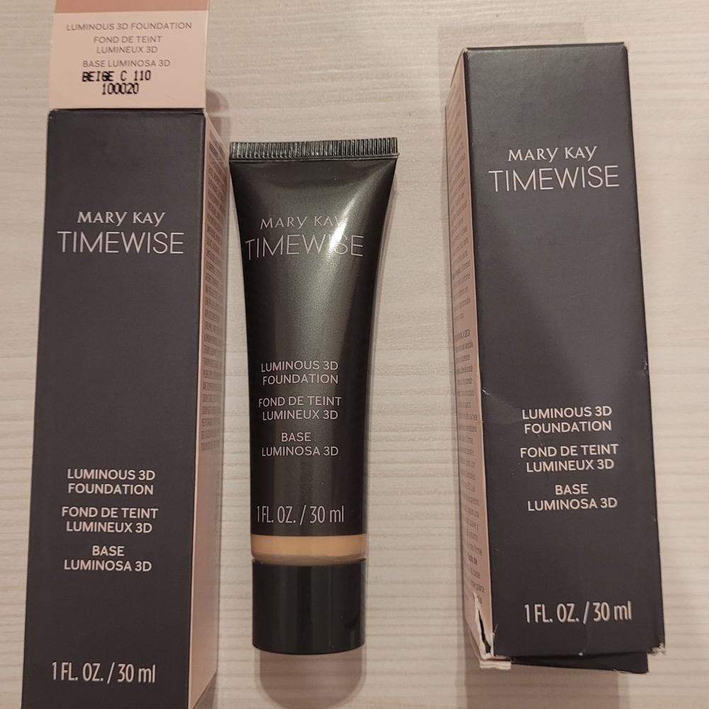 NIB. Mary Kay Timewise Luminous CD Foundation Beige C110  Srp 26.00 2 Available